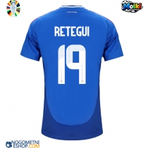 Moški Nogometni dresi Italija Mateo Retegui #19 Domači EP 2024 Kratek Rokav